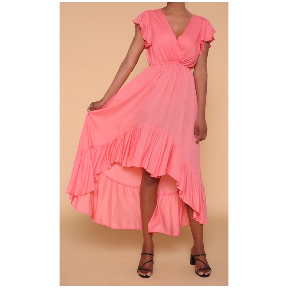 High-Low Dress FLARE Cotton viscous - Picture 1 of 5